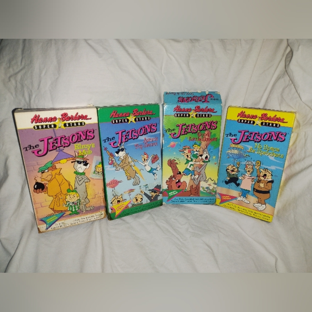 Vintage The Jetsons VHS Cassette Tape Cartoons Kids 1990s 90s Children Family